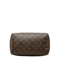 ルイ ヴィトン モノグラム スピーディ25 ミニボストンバッグ ハンドバッグ M41528 ブラウン PVC レザー レディース LOUIS VUITTON 中古