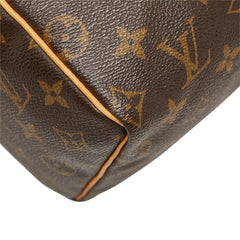 ルイ ヴィトン モノグラム スピーディ25 ミニボストンバッグ ハンドバッグ M41528 ブラウン PVC レザー レディース LOUIS VUITTON 中古