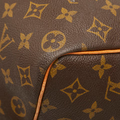 ルイ ヴィトン モノグラム キーポル50 ボストンバッグ トラベルバッグ M41426 ブラウン PVC レザー レディース LOUIS VUITTON 中古