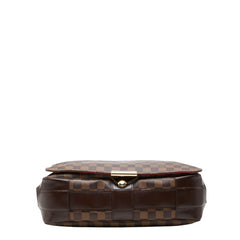 ルイ ヴィトン ダミエ バスティーユ 斜め掛け ショルダーバッグ N45258 ブラウン PVC レザー レディース LOUIS VUITTON 中古
