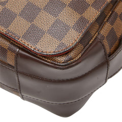 ルイ ヴィトン ダミエ バスティーユ 斜め掛け ショルダーバッグ N45258 ブラウン PVC レザー レディース LOUIS VUITTON 中古