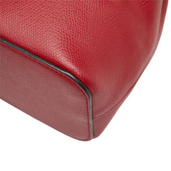 フェンディ モン トレゾール ミニ ハンドバッグ ショルダーバッグ 2WAY 8BS010 レッド レザー レディース FENDI 中古