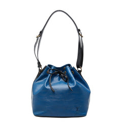 ルイ ヴィトン エピ プチノエ ショルダーバッグ M44152 トレドブルー ノワール レザー レディース LOUIS VUITTON 中古