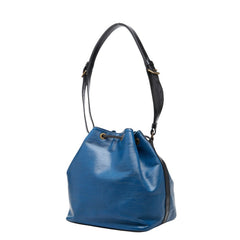 ルイ ヴィトン エピ プチノエ ショルダーバッグ M44152 トレドブルー ノワール レザー レディース LOUIS VUITTON 中古