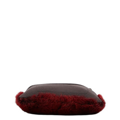 プラダ スポーツ 斜め掛け ミニショルダー B11291 ボルドー ナイロン ファー レディース PRADA 中古