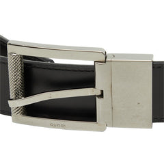 グッチ ベルト サイズ:95/38 114974 ブラック レザー メンズ GUCCI 中古