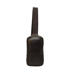 ルイ ヴィトン ユタ スィウ ボディバッグ ウエストバッグ M92535 ダークブラウン レザー レディース LOUIS VUITTON 中古