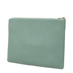セリーヌ クラッチバッグ ポーチ 104003A9Q セラドン グリーン系 ラムスキン レディース CELINE 中古