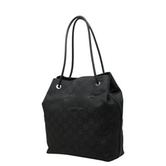 グッチ GGナイロン トートバッグ ショルダーバッグ 152279 ブラック ナイロン レザー レディース GUCCI 中古