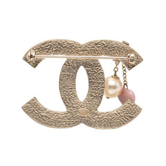 シャネル ココマーク ハートモチーフ ブローチ 05A ゴールド メッキ フェイクパール レディース CHANEL 中古