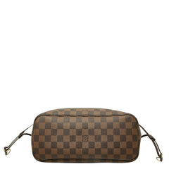 ルイ ヴィトン ダミエ エベヌ ネヴァーフルPM トートバッグ ハンドバッグ N40600 ブラウン PVC レザー レディース LOUIS VUITTON 中古