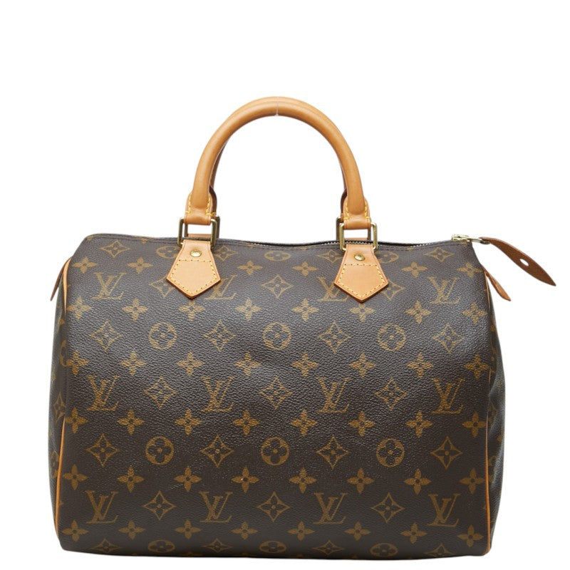 ルイ ヴィトン モノグラム スピーディ30 ハンドバッグ 手提げバッグ M41526 ブラウン PVC レザー レディース LOUIS VUITTON 中古