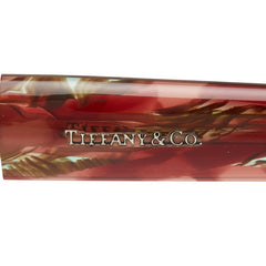 ティファニー メガネ 度入り スクエア型 TF2082-B-A ピンク系 プラスチック ラインストーン レディース TIFFANY&Co. 中古
