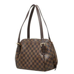 ルイ ヴィトン ダミエ ベレムMM トートバッグ ショルダーバッグ N51174 エベヌ ブラウン PVC レザー レディース LOUIS VUITTON 中古