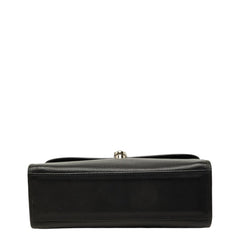 バーバリー ノバチェック シャドーホース ハンドバッグ 2WAY ショルダーバッグ ブラック レザー レディース BURBERRY 中古