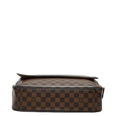 ルイ ヴィトン ダミエ シェルトンMM 斜め掛け ショルダーバッグ N41149 ブラウン PVC レザー レディース LOUIS VUITTON 中古