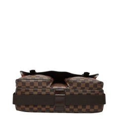 ルイ ヴィトン ダミエ ブロードウェイ ハンドバッグ ショルダーバッグ 2WAY N42270 ブラウン PVC レザー メンズ LOUIS VUITTON 中古