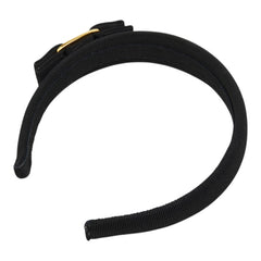 サルヴァトーレフェラガモ ヴァラ リボン カチューシャ ヘアアクセサリー ブラック コットン レディース Salvatore Ferragamo 中古
