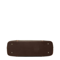バーバリー ノバチェック ハンドバッグ トートバッグ ブラウン レザー レディース BURBERRY 中古