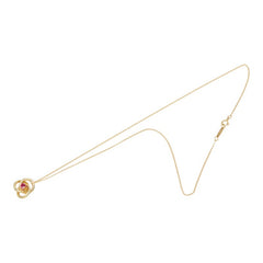 ティファニー トリプルループ チェーン ペンダント ネックレス K18YG イエローゴールド ルビー レディース TIFFANY&Co. 中古