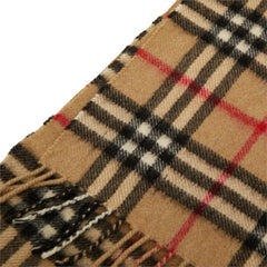 バーバリー ノバチェック マフラー ベージュ カシミヤ レディース BURBERRY 中古