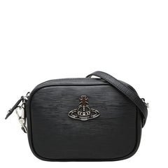 ヴィヴィアンウエストウッド アンナ カメラバッグ 斜め掛け ショルダーバッグ ブラック レザー レディース Vivienne Westwood 中古