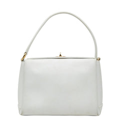 グッチ ヴィンテージ ハンドバッグ 26 000 0025 ホワイト レザー レディース GUCCI 中古