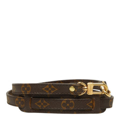 ルイ ヴィトン モノグラム ショルダーストラップ ブラウン PVC メッキ レディース LOUIS VUITTON 中古