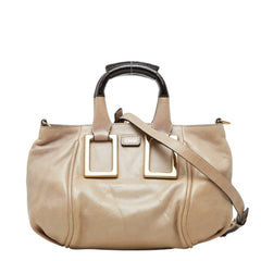 クロエ エテル ハンドバッグ ショルダーバッグ 2WAY ベージュ レザー レディース Chloe 中古