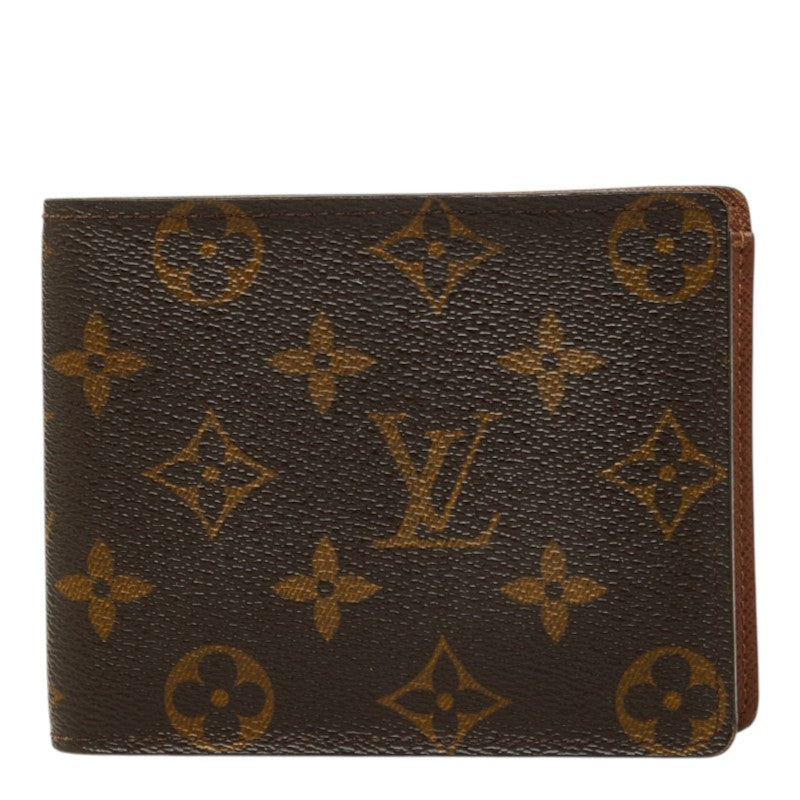 ルイ ヴィトン モノグラム ポルトフォイユ フロリン 二つ折り財布 M60026 ブラウン PVC レザー レディース LOUIS VUITTON 中古