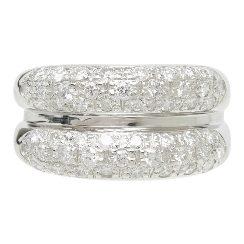 ダイヤモンド Pt1000 プラチナ ダイヤ1.00ct パヴェダイヤ リング 指輪 レディース 11.5号 中古