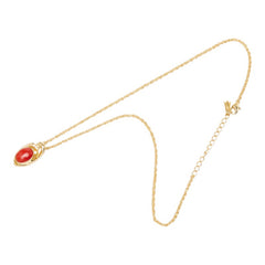 ポーラ 珊瑚（コーラル） ダイヤモンド K18YG イエローゴールド 赤珊瑚5.401ct ダイヤ0.15ct 天然赤珊瑚 デザインネックレス ネックレス レディース POLA 中古
