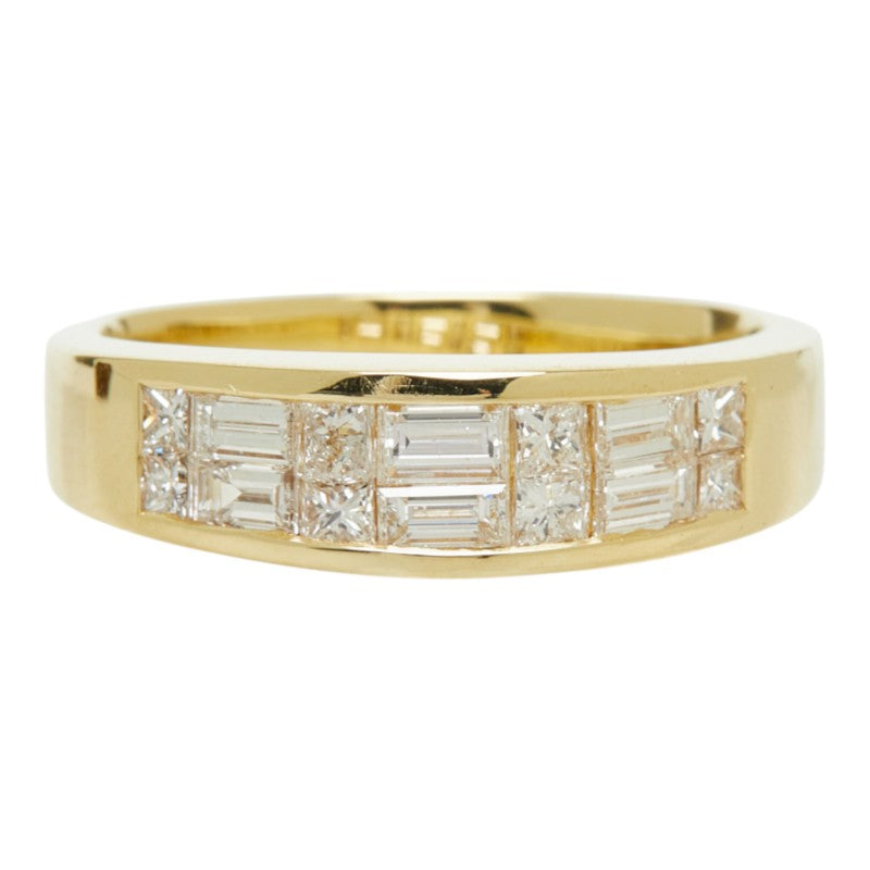 ダイヤモンド K18YG イエローゴールド ダイヤ0.88ct リング 指輪 レディース 13号 中古