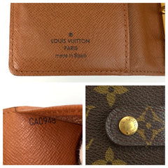 ルイ ヴィトン モノグラム アジェンダPM 手帳カバー 男女兼用 R20005 ブラウン PVC レディース LOUIS VUITTON 中古