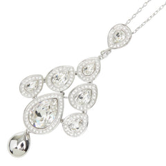 スワロフスキー Sensation センセーション チェーン ネックレス ペンダント シルバー メタル ラインストーン レディース SWAROVSKI 中古