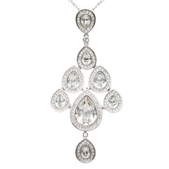 スワロフスキー Sensation センセーション チェーン ネックレス ペンダント シルバー メタル ラインストーン レディース SWAROVSKI 中古