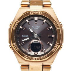 カシオ Baby-G G-MS 腕時計 MSG-B100 ソーラー グレー文字盤 ステンレススチール レディース CASIO 中古