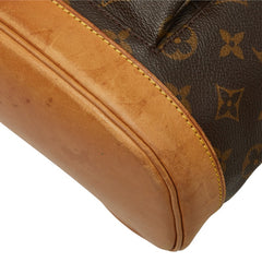 ルイ ヴィトン モノグラム モンスリMM リュック バックパック デイバッグ M51136 ブラウン PVC レザー レディース LOUIS VUITTON 中古