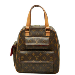 ルイ ヴィトン モノグラム エクサントリ シテ ハンドバッグ M51161 ブラウン PVC レザー レディース LOUIS VUITTON 中古