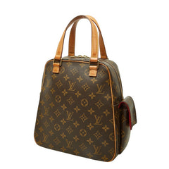 ルイ ヴィトン モノグラム エクサントリ シテ ハンドバッグ M51161 ブラウン PVC レザー レディース LOUIS VUITTON 中古
