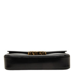 セリーヌ トリオンフ クロード チェーン ショルダーバッグ ワンショルダー ブラック レザー レディース CELINE 中古