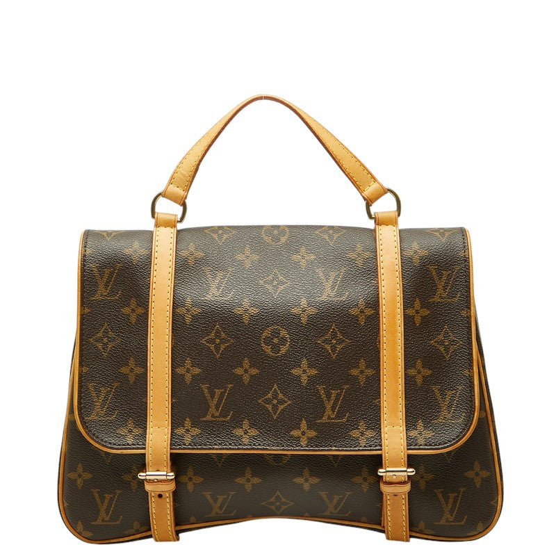 ルイ ヴィトン モノグラム マレルサックアド リュック バックパック M51158 ブラウン PVC レザー レディース LOUIS VUITTON 中古