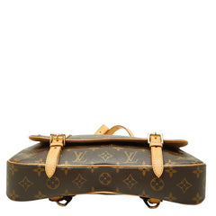 ルイ ヴィトン モノグラム マレルサックアド リュック バックパック M51158 ブラウン PVC レザー レディース LOUIS VUITTON 中古