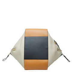 ロエベ ハンモックバッグ スモール ハンドバッグ ショルダーバッグ 2WAY ベージュ キャメル ブラック レザー レディース LOEWE 中古