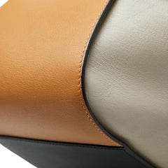 ロエベ ハンモックバッグ スモール ハンドバッグ ショルダーバッグ 2WAY ベージュ キャメル ブラック レザー レディース LOEWE 中古