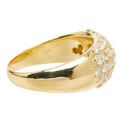 ダイヤモンド K18YG イエローゴールド ダイヤ1.60ct パヴェダイヤ リング 指輪 レディース 14.5号 中古