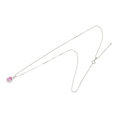 ピンクサファイヤ ダイヤモンド Pt900 プラチナ/Pt850 プラチナ ピンクサファイア1.165ct ダイヤ0.31ct ペンダント ネックレス レディース 中古