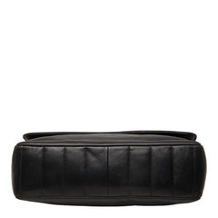 シャネル チェーン ショルダーバッグ ブラック シルバー ラムスキン レディース CHANEL 中古