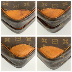 ルイ ヴィトン モノグラム アマゾン ショルダーバッグ ポシェット M45236 ブラウン PVC レザー レディース LOUIS VUITTON 中古