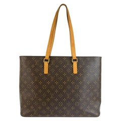 ルイ ヴィトン モノグラム ルコ トートバッグ ショルダーバッグ M51155 ブラウン PVC レザー レディース LOUIS VUITTON 中古